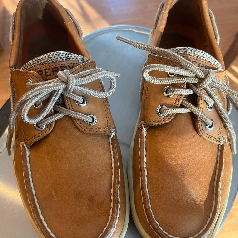 Sperry Men's Brown Leather Boat Shoes